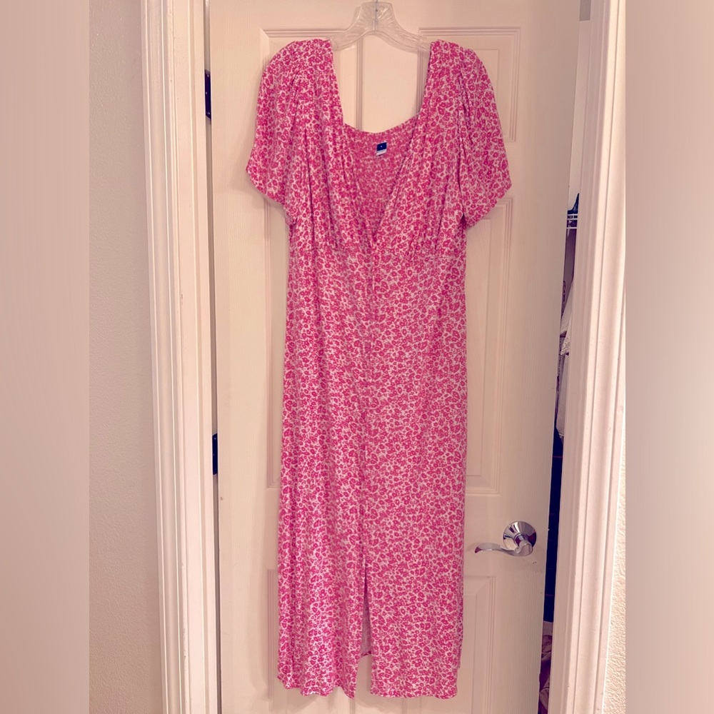Pink Old Navy floral darling dress